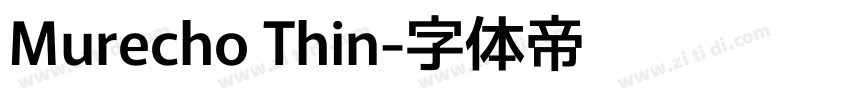 Murecho Thin字体转换